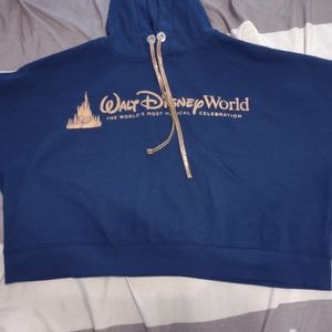 Walt Disney world navy crop sweatshirt